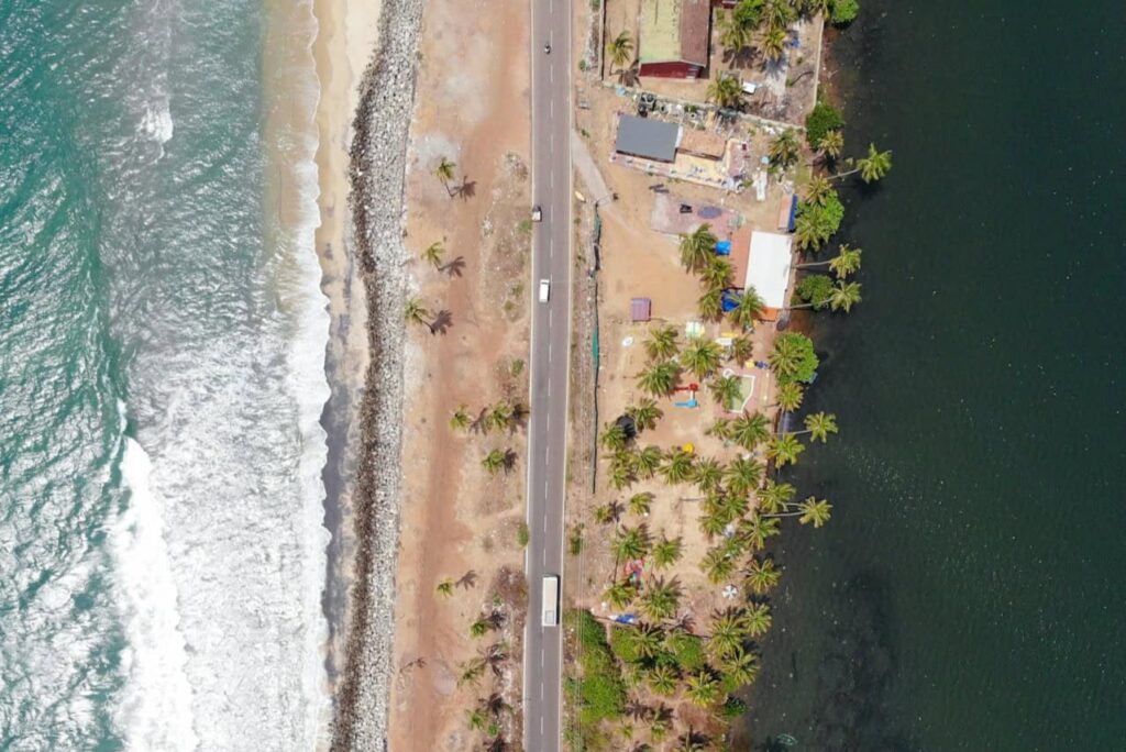 kappil beach and kappil lake